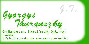 gyorgyi thuranszky business card